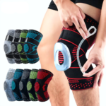 Sports Compression Knee Support with Patella Gel Pads & Side Stabilizers for Joint Pain Relief